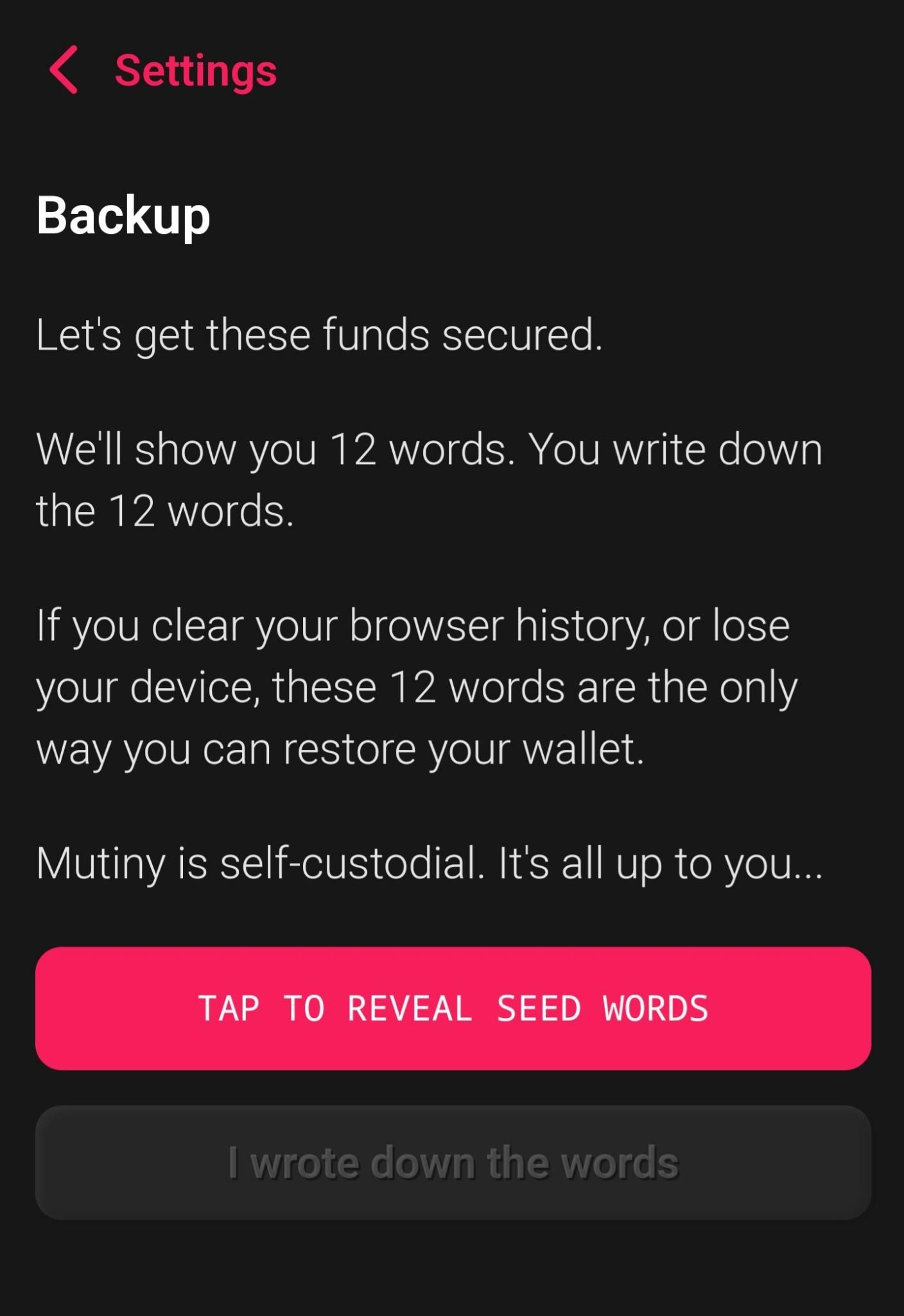 Mutiny Wallet Open Beta