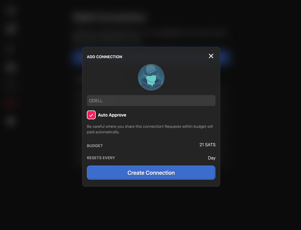 One step wallet connect with Nostr Wallet Auth